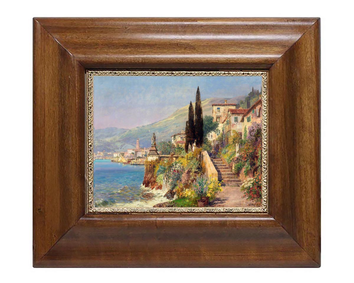 Картина декор Тоскана вид на озеро Комо